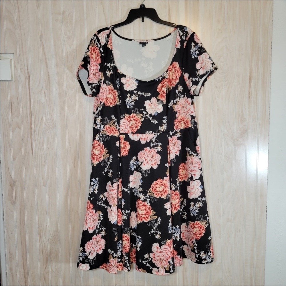 Torrid Pink Ruffled A-Line Midi Dress - Picture 2 of 3
